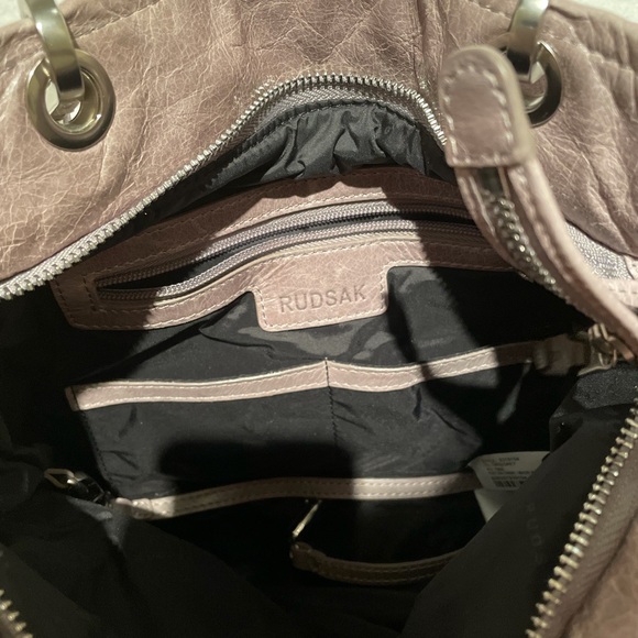 Leather RUDSAK purse with tassels. Used twice, in very good condition. - Picture 2 of 5